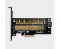 AXAGON Adapter wewnętrzny PCEM2-D, PCIe x4, 1x M.2 NVMe M-key + 1x SATA B-key slot, SP & LP - 730832 - zdjęcie 5